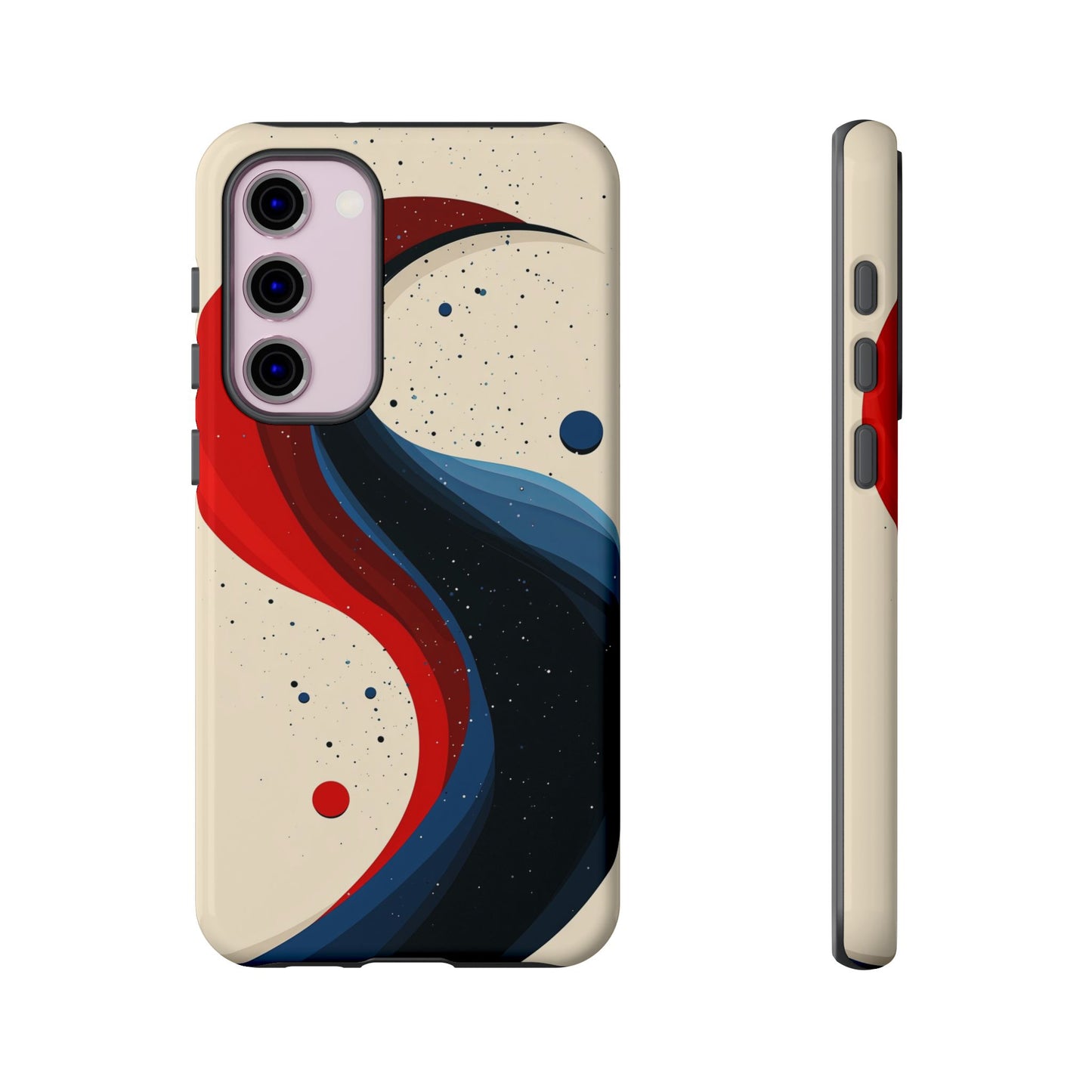 Galactic Drift – Cosmic Wave Abstract Phone Case for iPhone, Samsung & Pixel