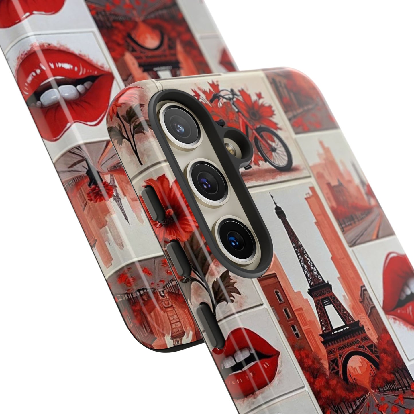 Red Lips & Eiffel Tower Phone Case