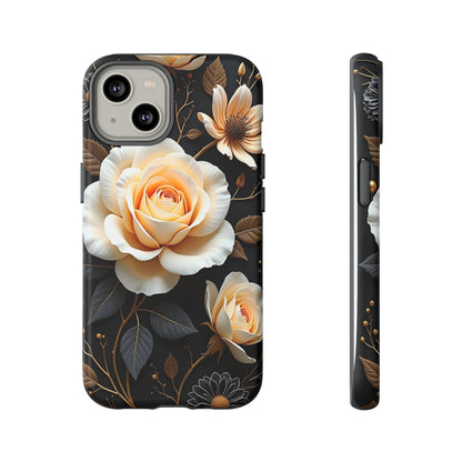 Elegant 3D Floral Design, Botanical Phone Case design for Iphone.