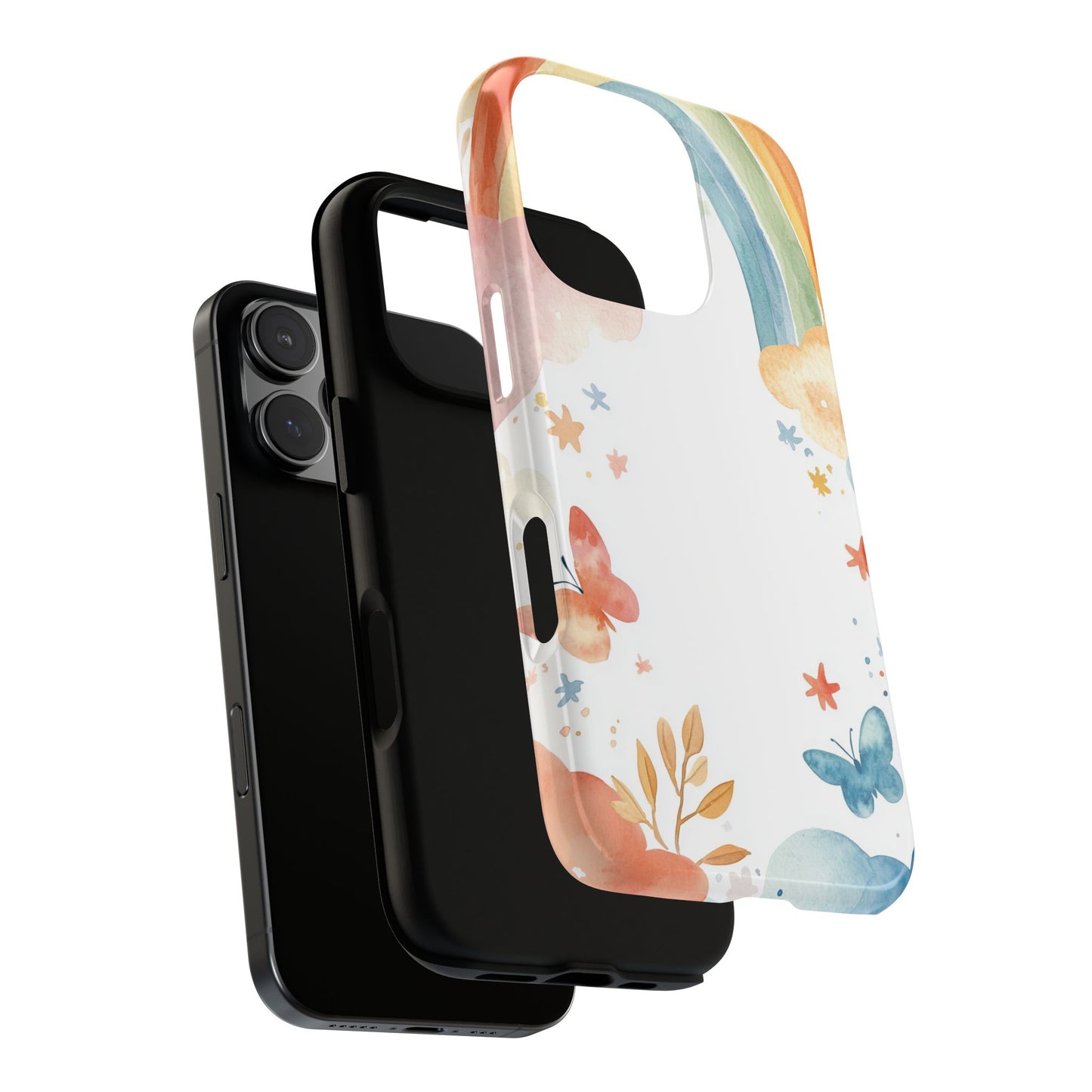 Dreamy Skies & Rainbows Watercolor Phone Case for iPhone, google Pixel & Samsung