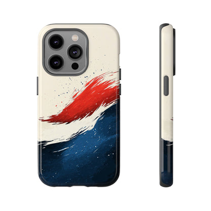 Crimson Tide – Artistic Brushstroke Abstract Case for iPhone, Google Pixel, Samsung