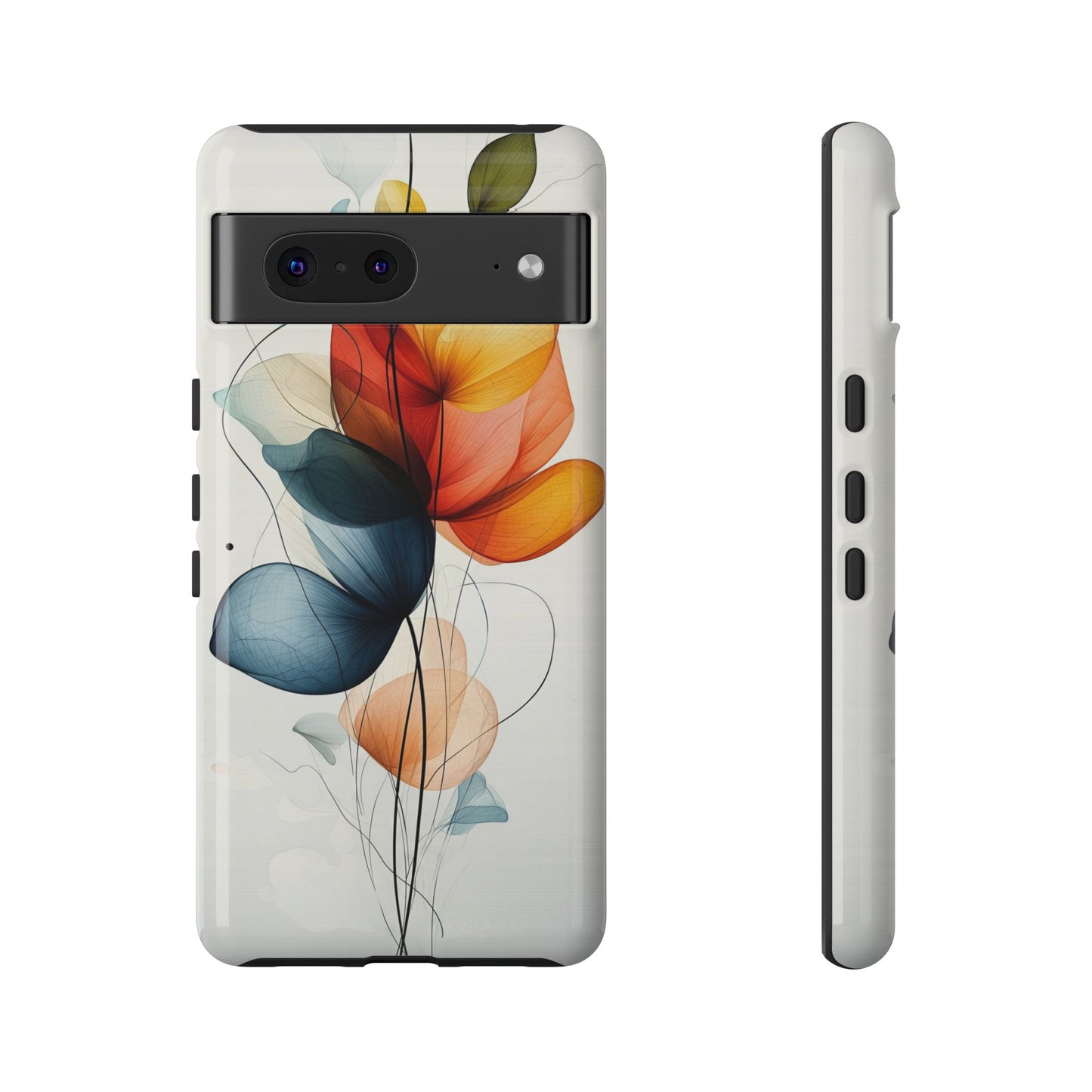 Whispering Petals – Elegant Floral Art Case for iPhone, Pixel & Samsung