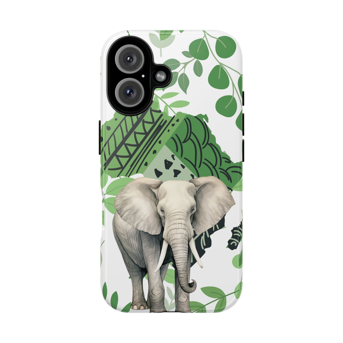 Tropical Elephant Mobile Cover – Nature-Inspired Boho Art