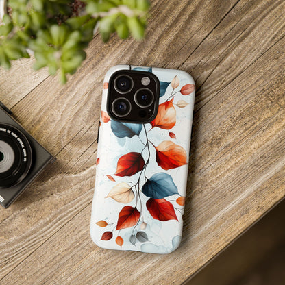 Crimson Drift | Minimalist Botanical Phone Case for iPhone, Pixel & Samsung