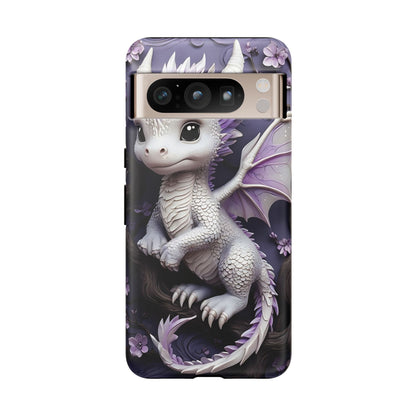 Charming Young Dragon on a Branch Phone Case Design