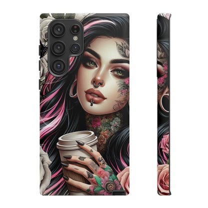 Gothic Rose Coffee Queen Mobile Case