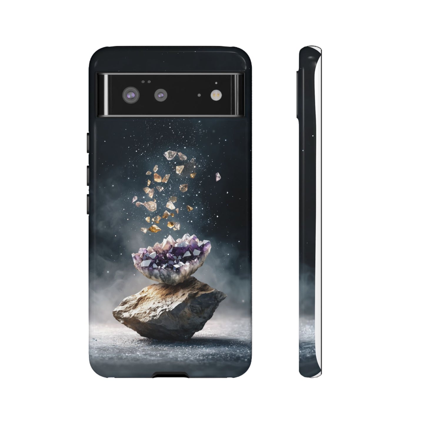 Mystic Amethyst Stones Phone Case for iPhone, Samsung & Google Pixel