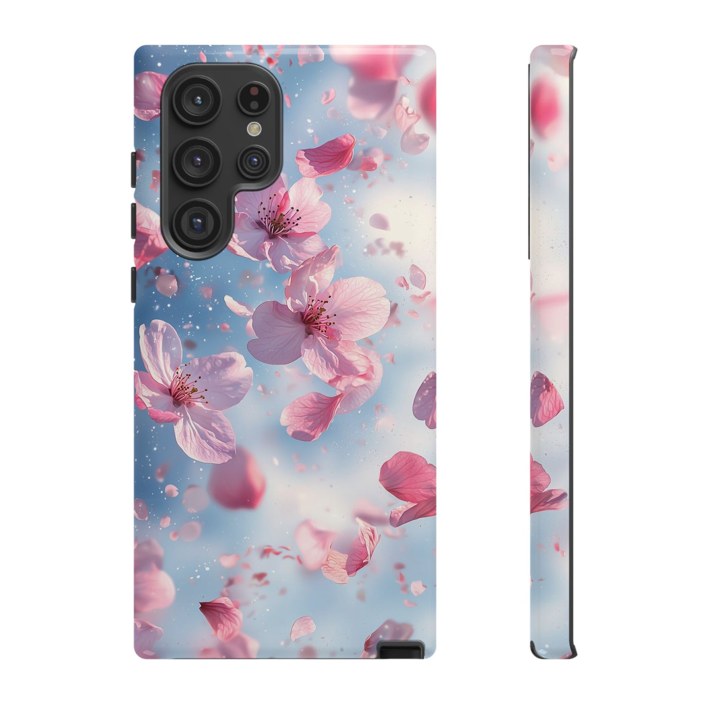 Cherry Blossom Drift Watercolor Phone Case for iPhone, google Pixel & Samsung
