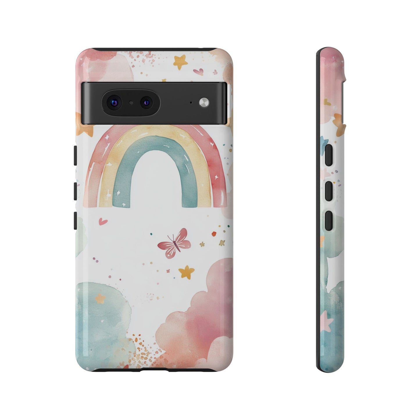 Rainbow Whimsy Watercolor Phone Case for iPhone, google Pixel & Samsung