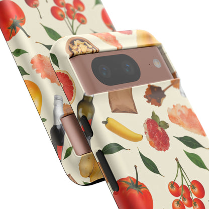 Fresh Fruits & Veggies Pattern Phone Case