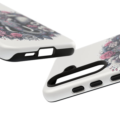 Ornate Floral Elephant Mobile Cover – Elegant Bohemian Art