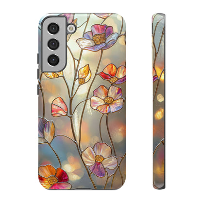 Petal Prism – Colorful Flower Stained Glass Phone Case for iPhone, Samsung & Pixel