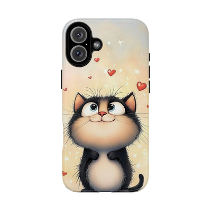 Cute Kitty Love Phone Case – Adorable Anime Cat Design for iPhone, Google Pixel & Samsung