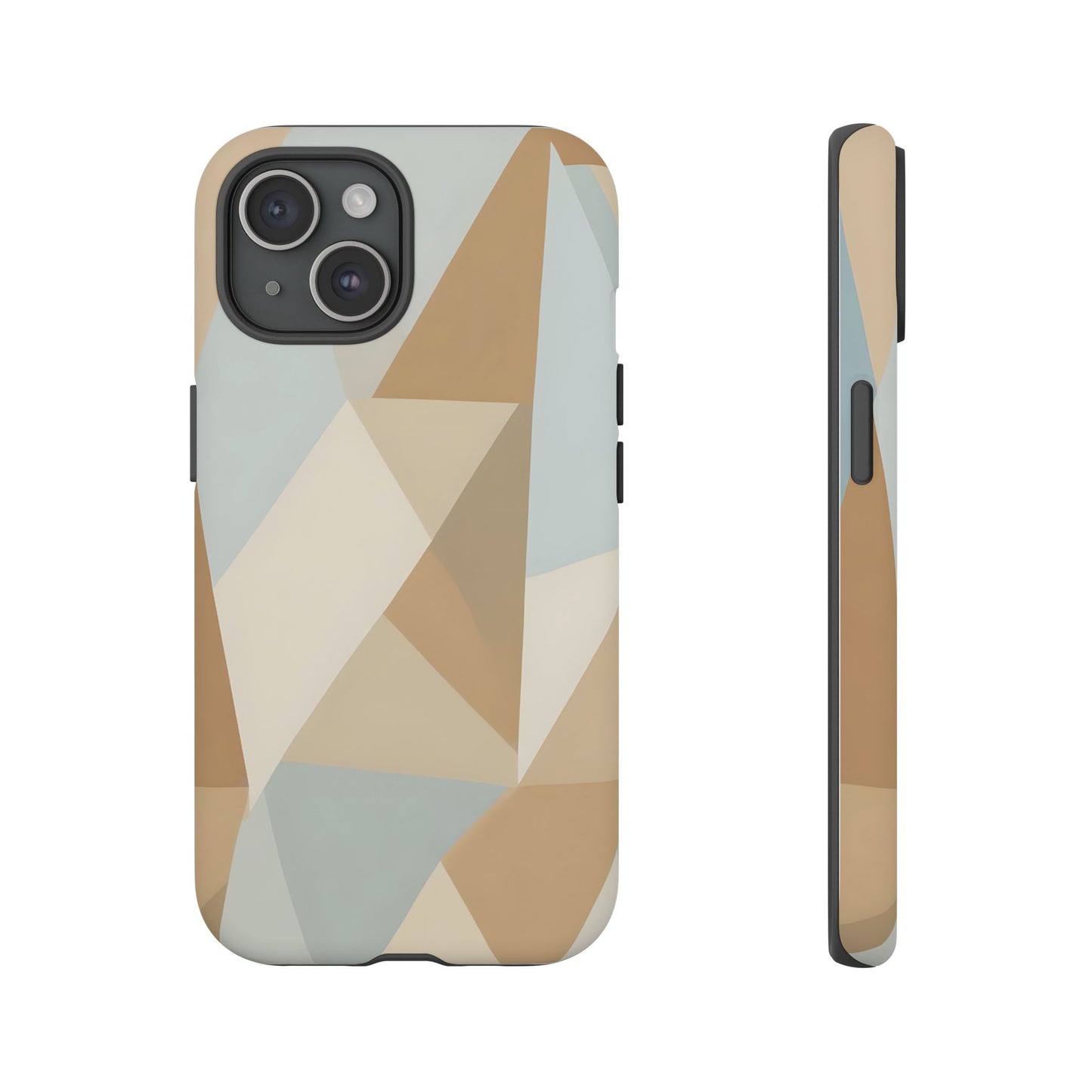 Neutral Geometrical Triangular Abstract Pattern