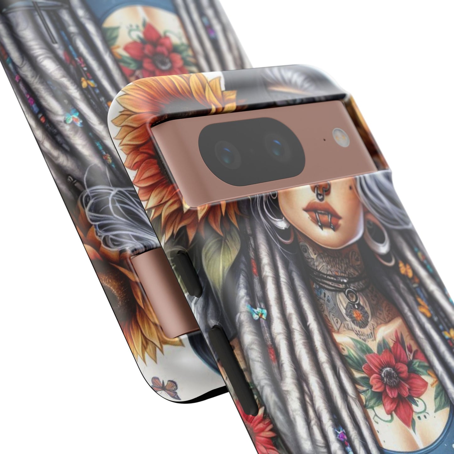 Sunflower Queen – Boho Rebel Tattoo Mobile Cover