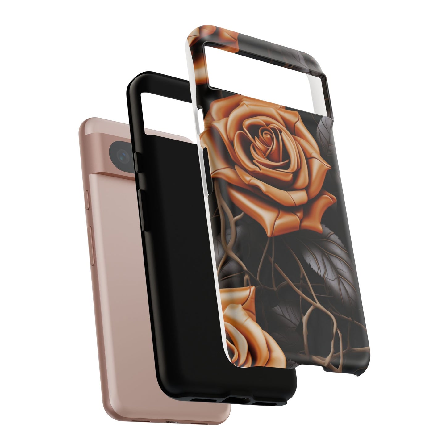 Midnight Gold Rose Mobile Case