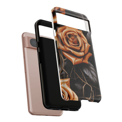 Midnight Gold Rose Mobile Case