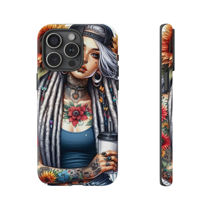 Sunflower Queen – Boho Rebel Tattoo Mobile Cover
