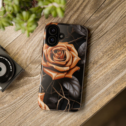 Midnight Gold Rose Mobile Case
