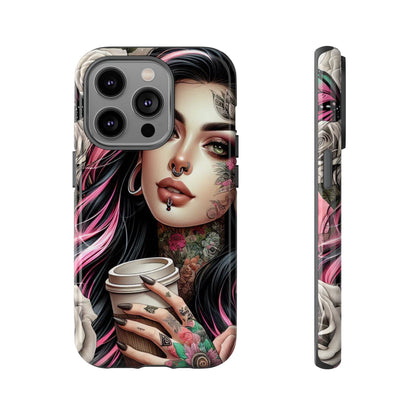 Gothic Rose Coffee Queen Mobile Case