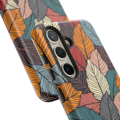 Colorful Abstract Leaves Pattern Design