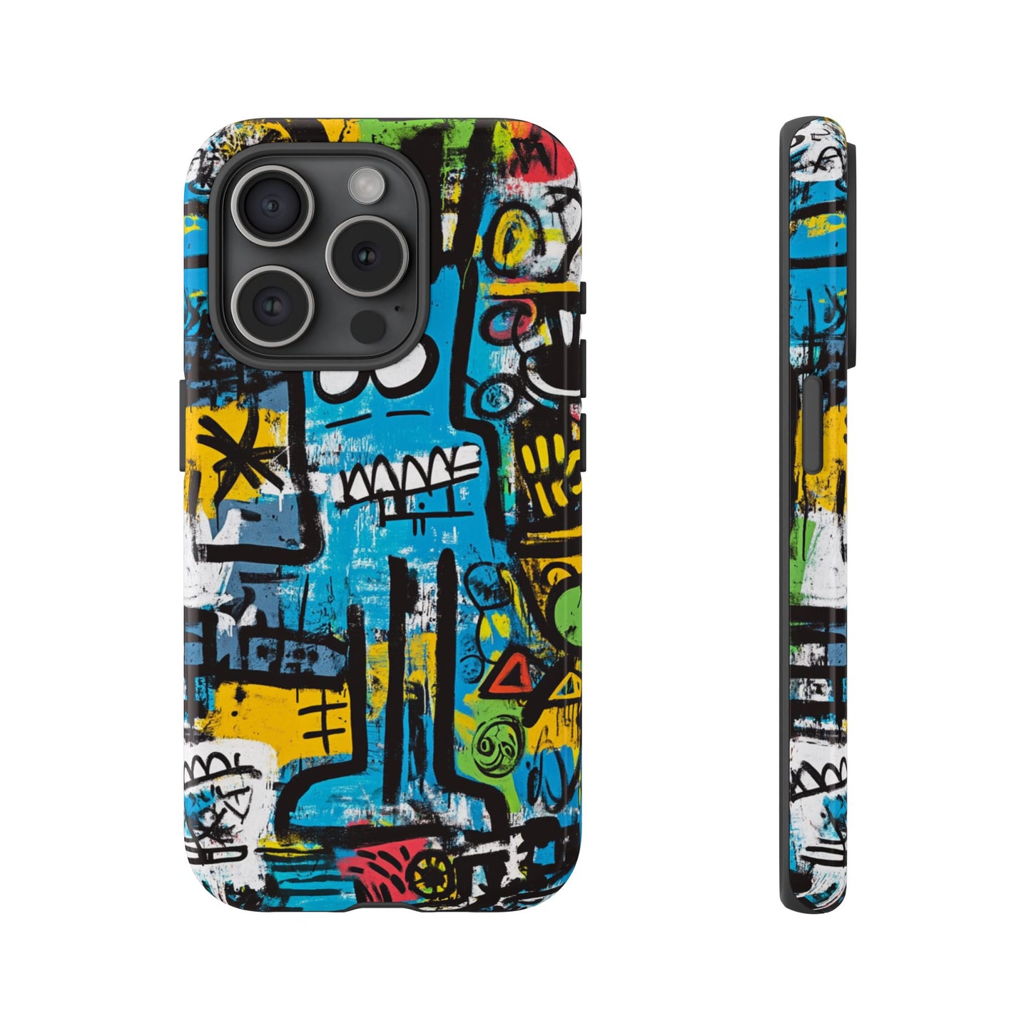 Basquiat Design Phone Case – Unique Street Art Protector - iPhone, Samsung & Google Pixel Cover - Artistic Painting Case,  Art Lover Gift
