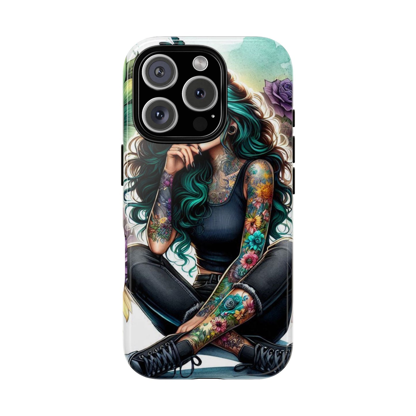 Urban Wildflower – Edgy Tattooed Beauty Mobile Cover