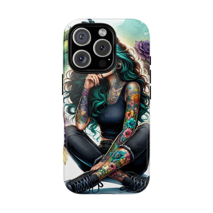 Urban Wildflower – Edgy Tattooed Beauty Mobile Cover