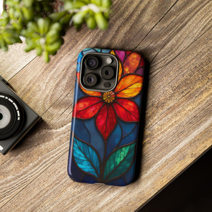 Radiant Blossom: Red and Orange Floral Elegance