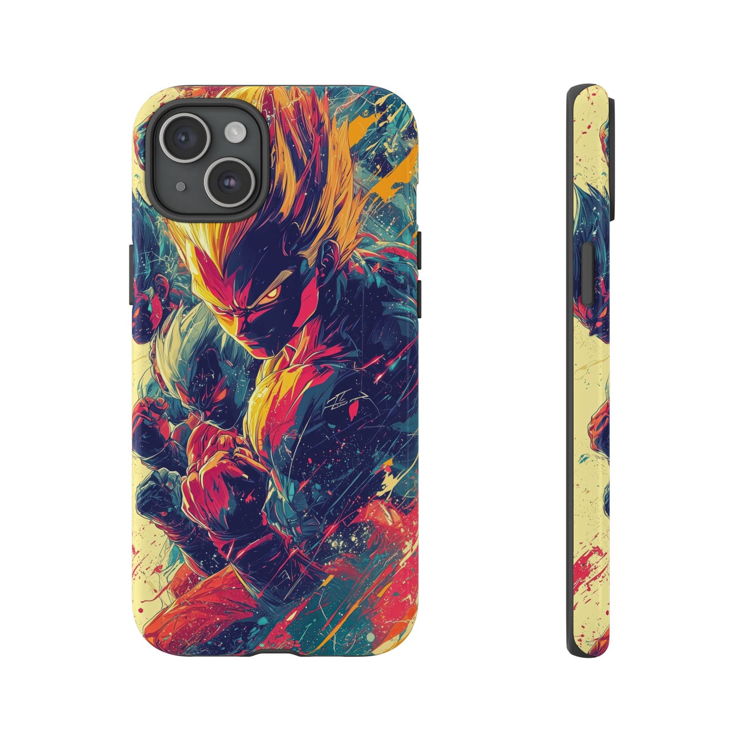 Saiyan Fury | Anime Warrior Power Surge | Comic Style Dragon Battle Phone Case for iPhone, Samsung & Pixel
