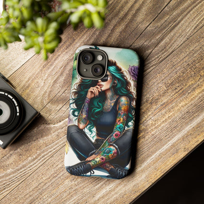 Urban Wildflower – Edgy Tattooed Beauty Mobile Cover