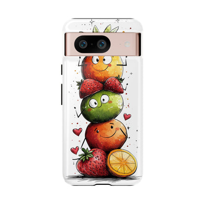 Cute Fruit Stack Phone Case – Fun & Playful Anime Art for iPhone, Google Pixel & Samsung