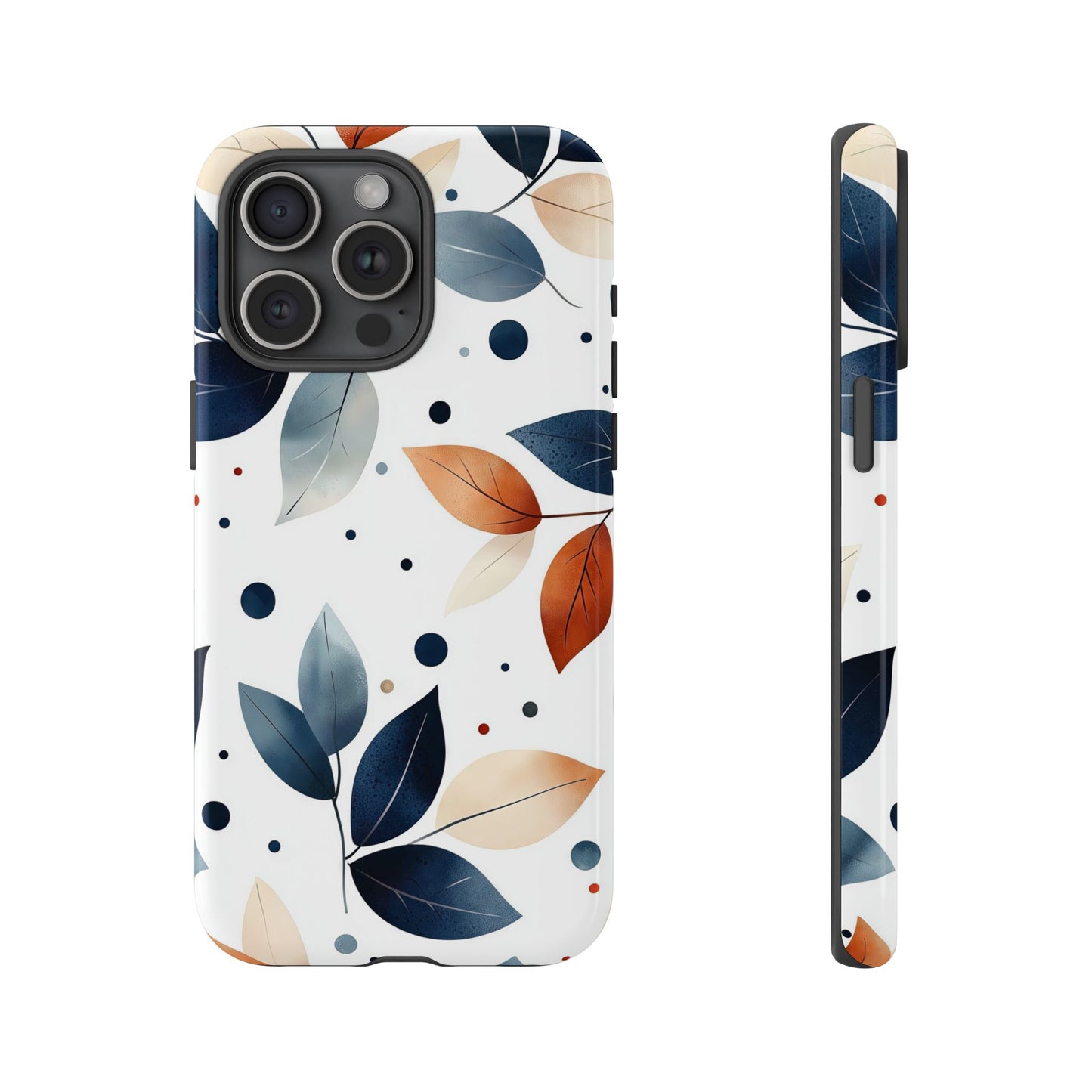 Autumn Breeze Leaf Pattern Phone Case | Elegant Botanical Design for iPhone, Samsung & Google Pixel