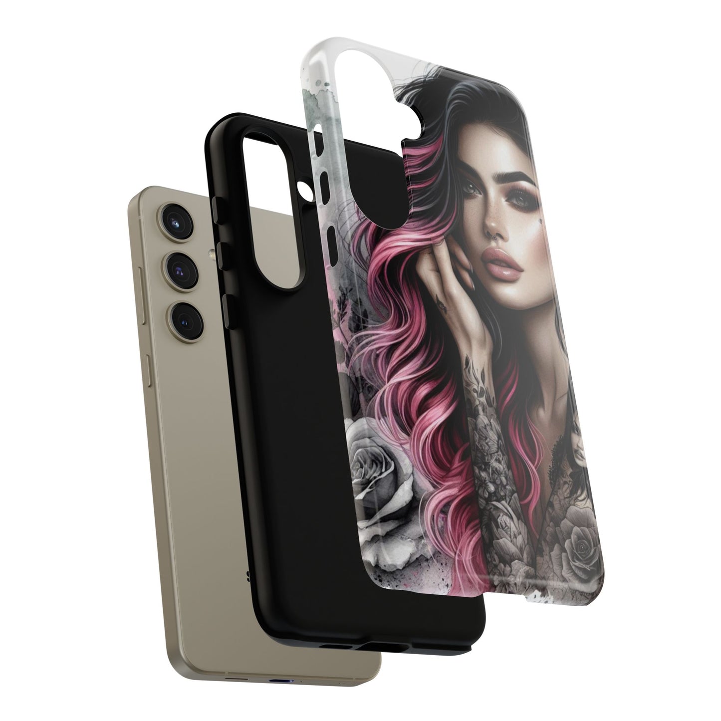 Tattooed Elegance – Gothic Art Mobile Cover