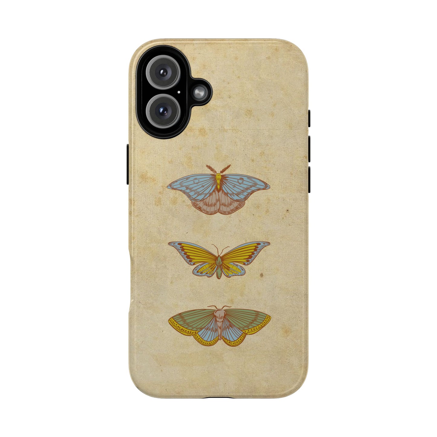 Minimal Vintage Butterfly Phone Case – Aesthetic Beige Background for iPhone, Samsung & Pixel