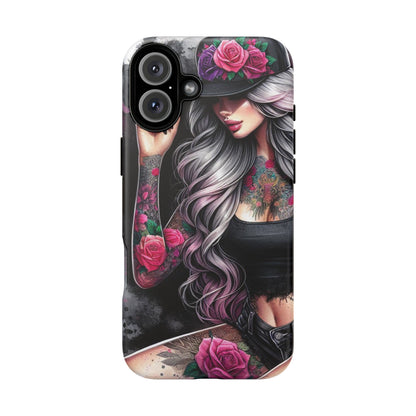 Ink & Roses – Edgy Floral Rebel Mobile Cover