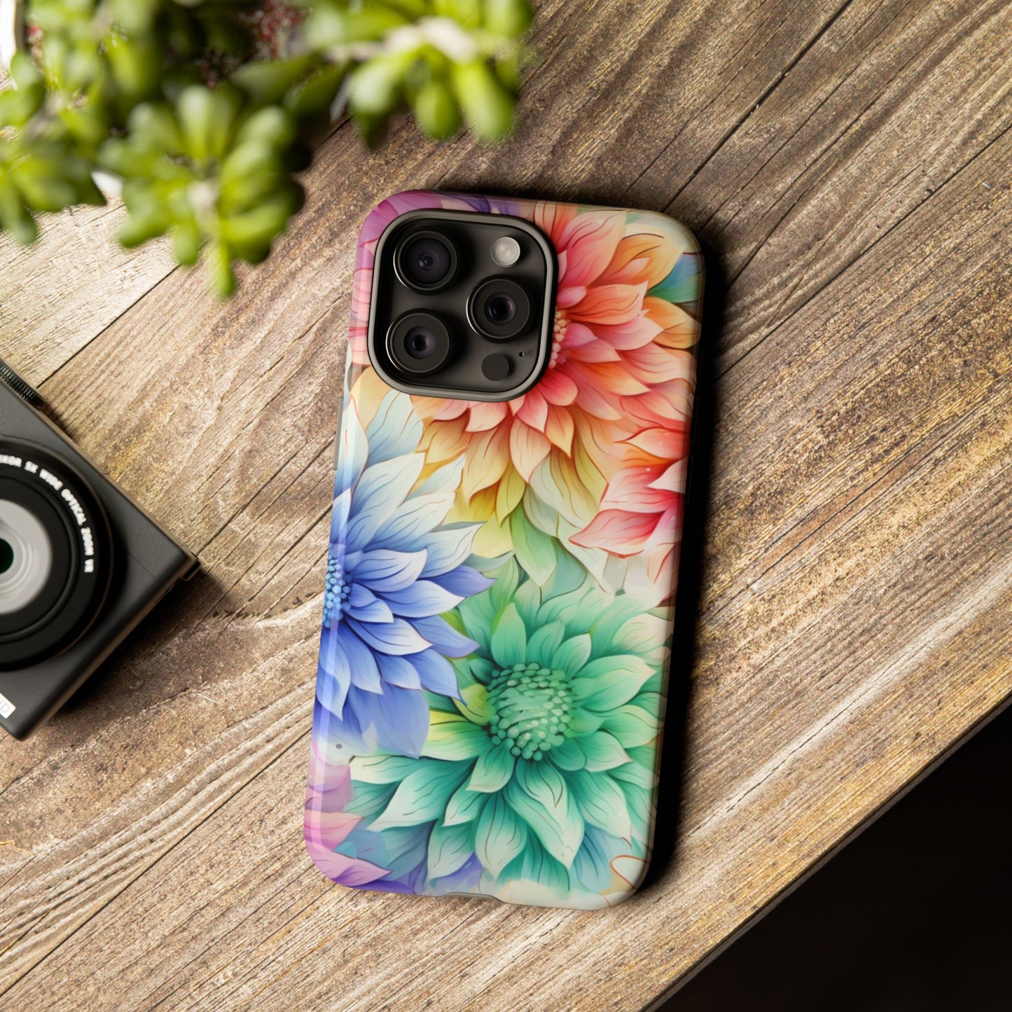 Rainbow Bloom Mandala Floral Mobile Case