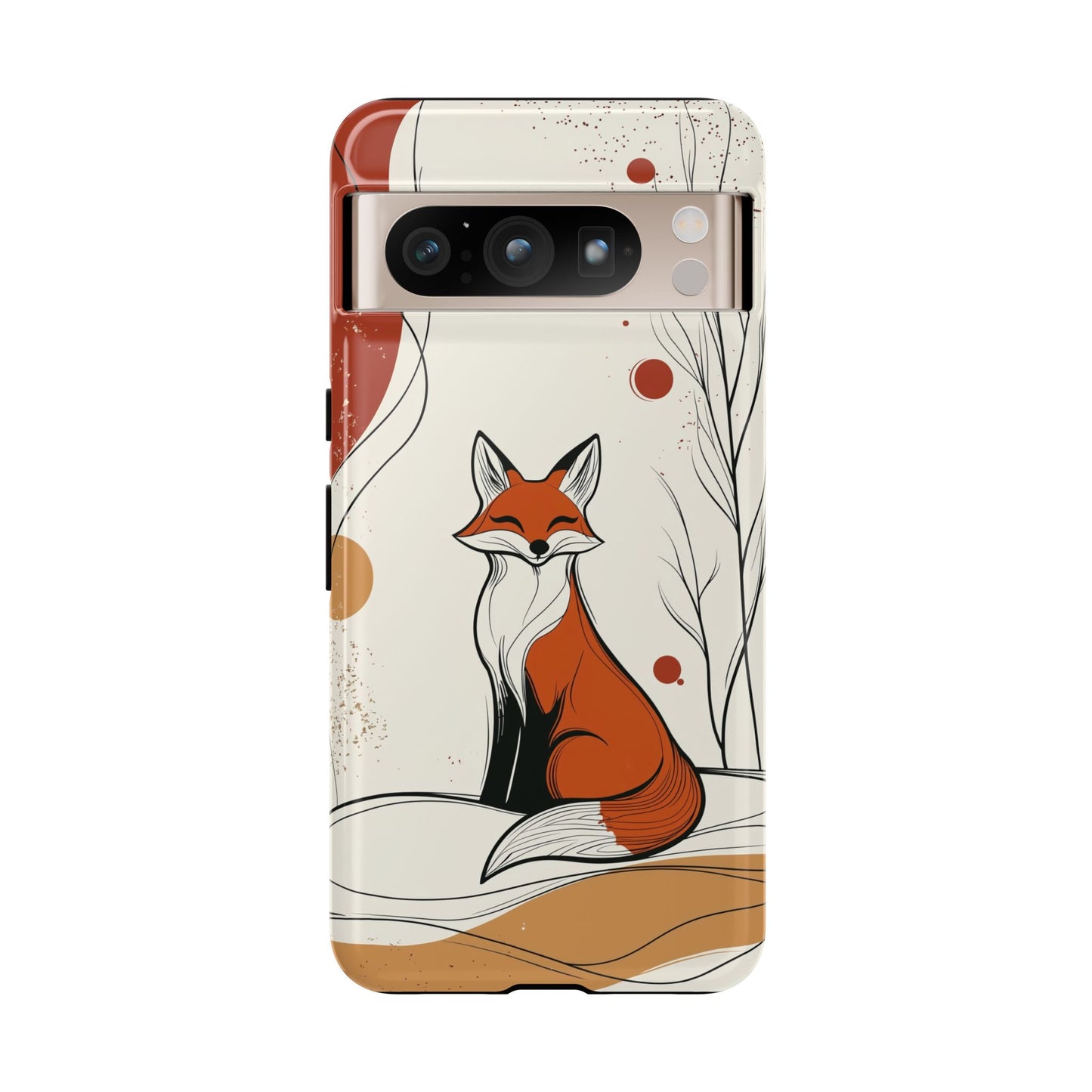 Smiling Fox: Playful Forest Charm Phone Case for iPhone, Samsung & Pixel