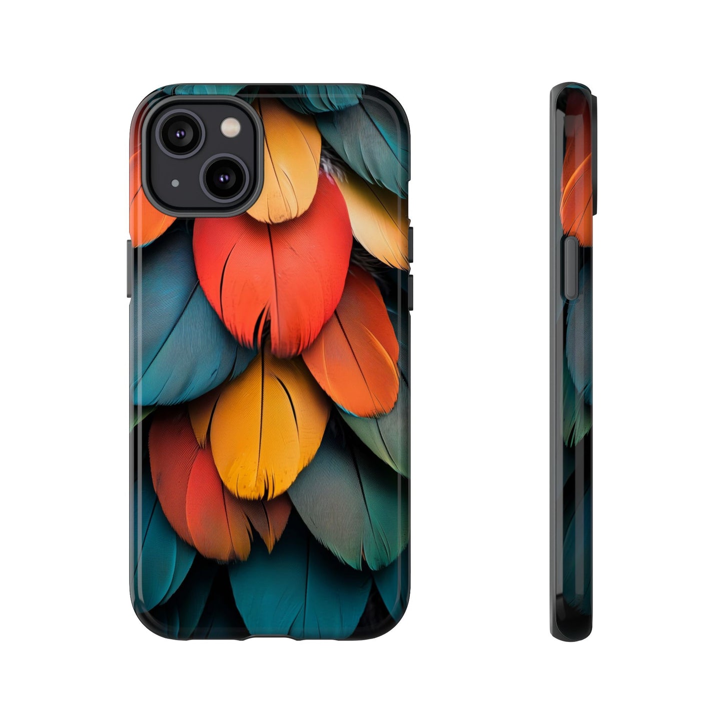 Exotic Macaw Feather Phone Case for iPhone, Samsung & Google Pixel