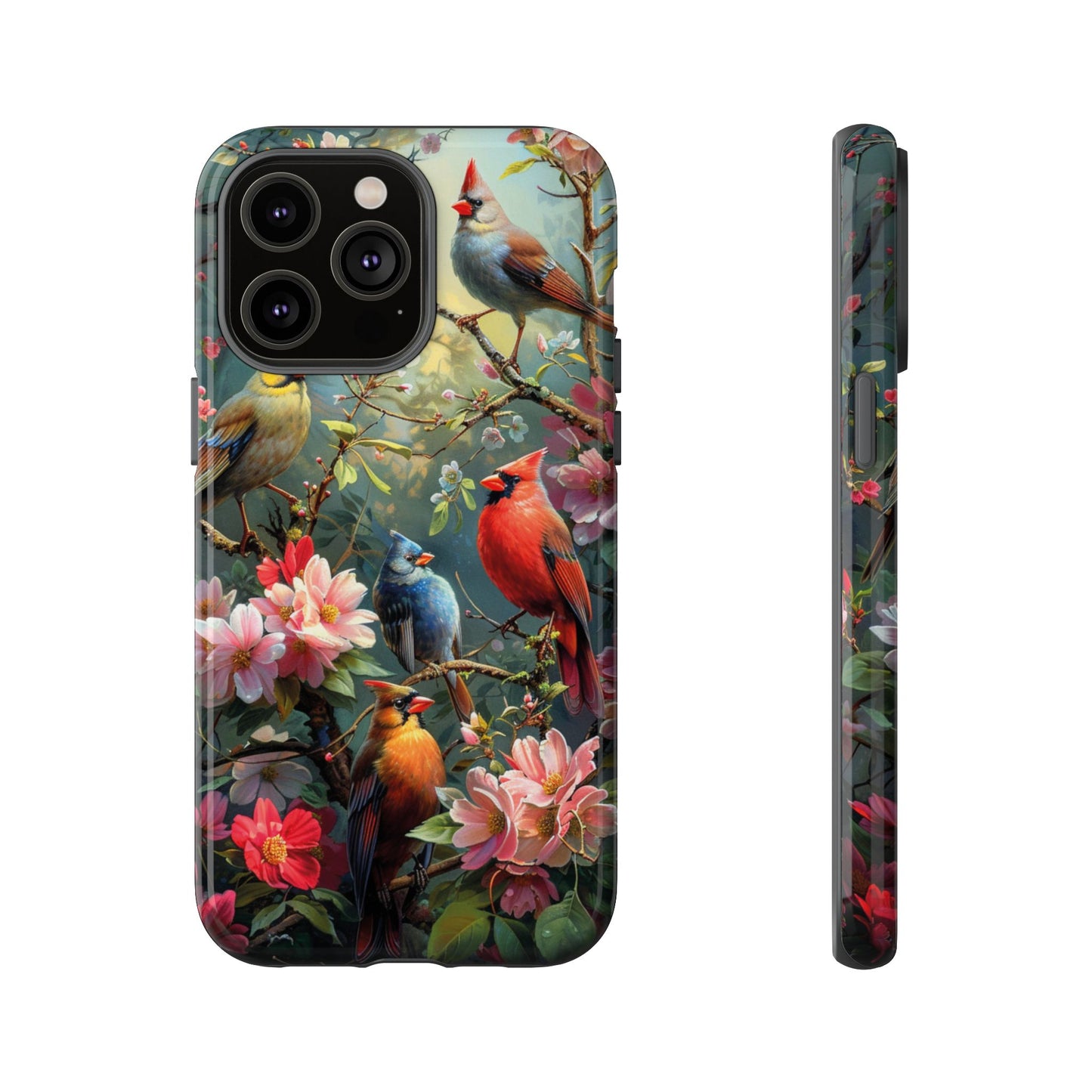 Floral Birds Phone Case – Cute & Protective Cover for iPhone, Samsung & Google Pixel