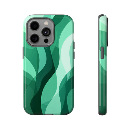Verdant Flow – Abstract Nature-Inspired Phone Case for iPhone, Samsung & Pixel