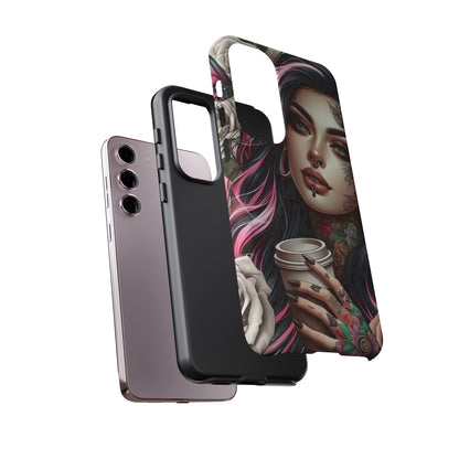 Gothic Rose Coffee Queen Mobile Case