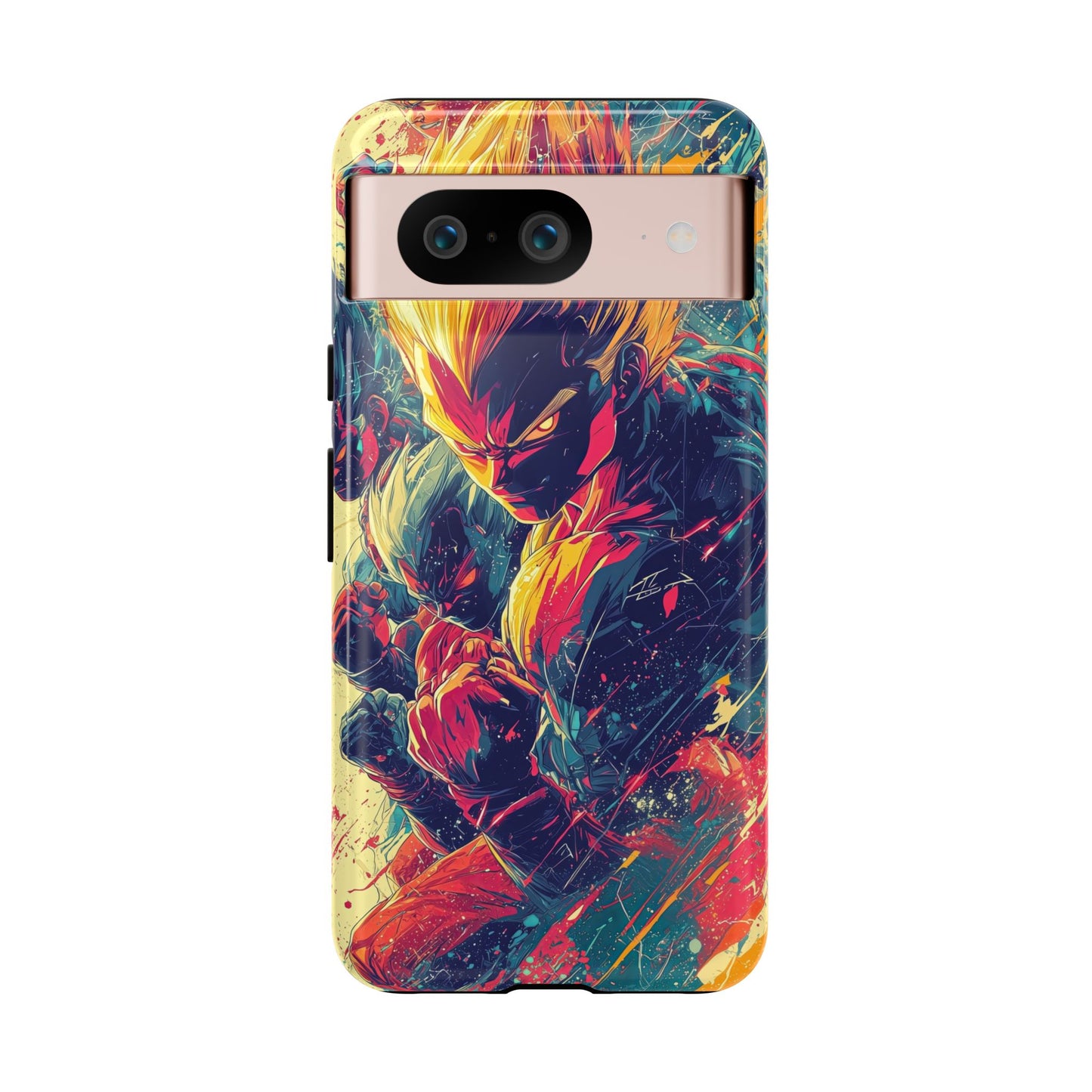 Saiyan Fury | Anime Warrior Power Surge | Comic Style Dragon Battle Phone Case for iPhone, Samsung & Pixel