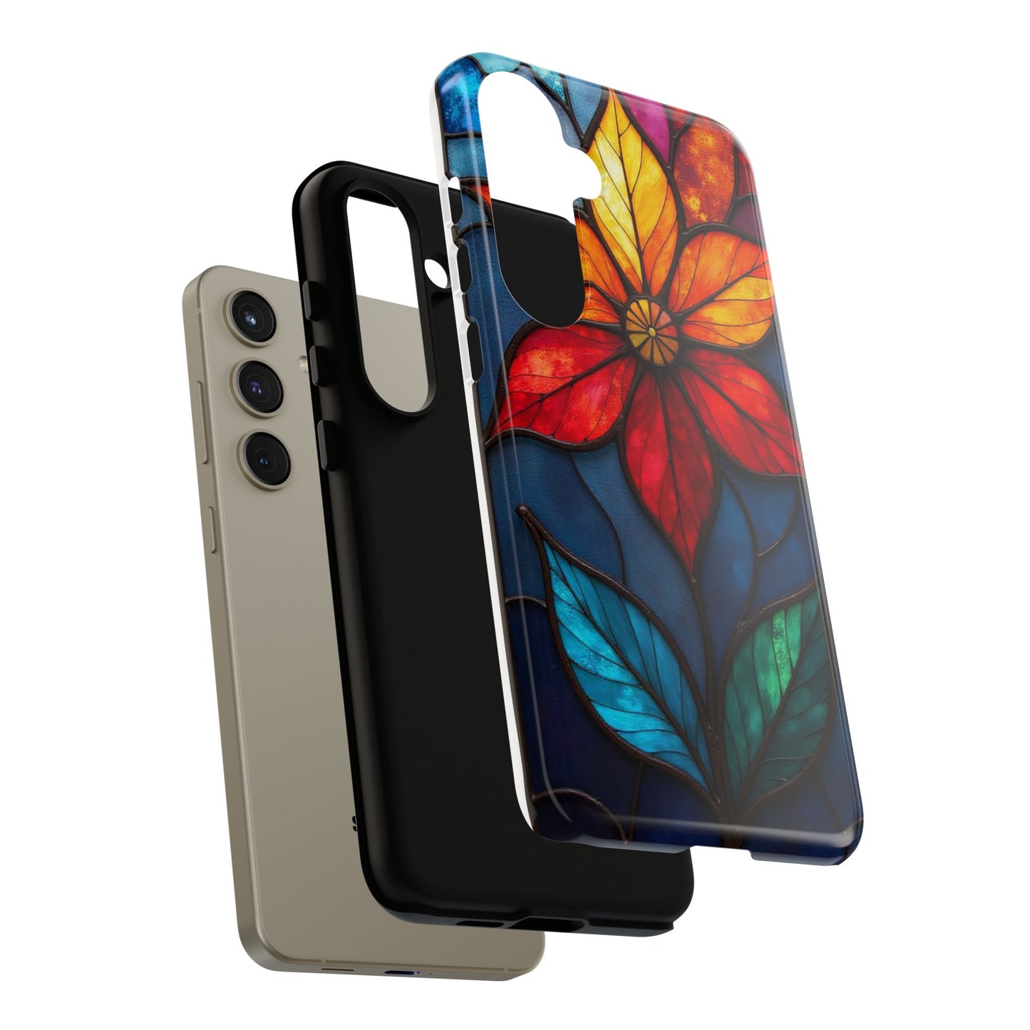 Radiant Blossom: Red and Orange Floral Elegance