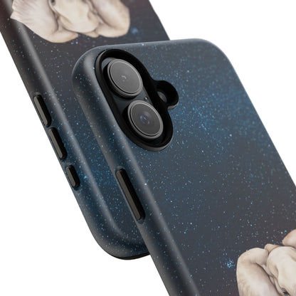 Starry Safari Elephant Family Mobile Cover – Cosmic Wildlife Aesthetic