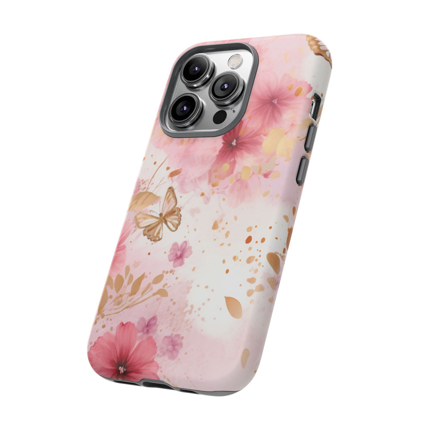 Blush Elegance Floral Mobile Case