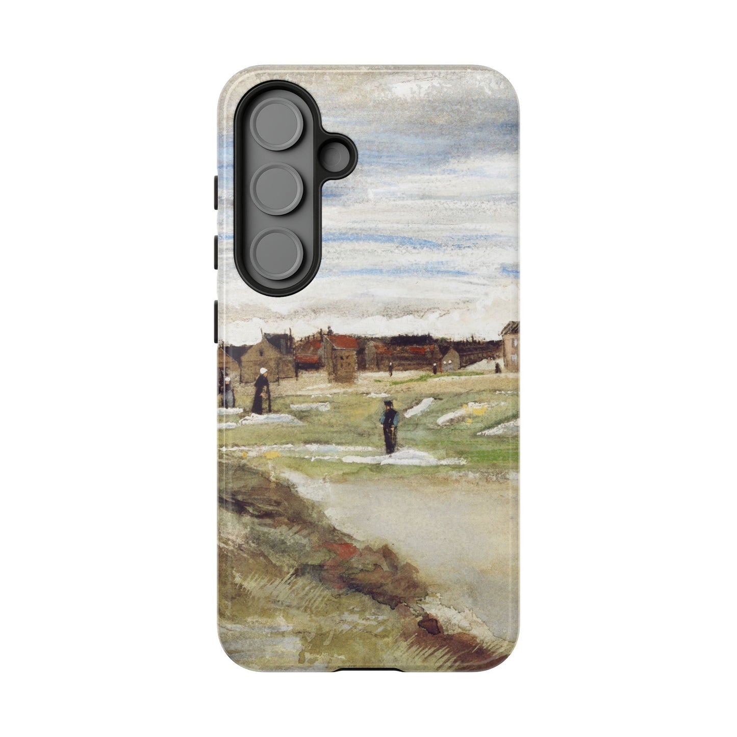 Van Gogh Village Painting Phone Case - iPhone, Samsung, Pixel - Art Print Cover, Gift for Art Lovers
