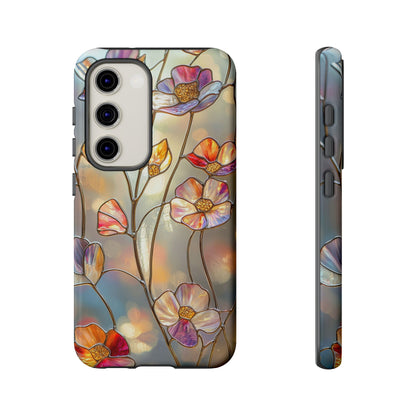 Petal Prism – Colorful Flower Stained Glass Phone Case for iPhone, Samsung & Pixel