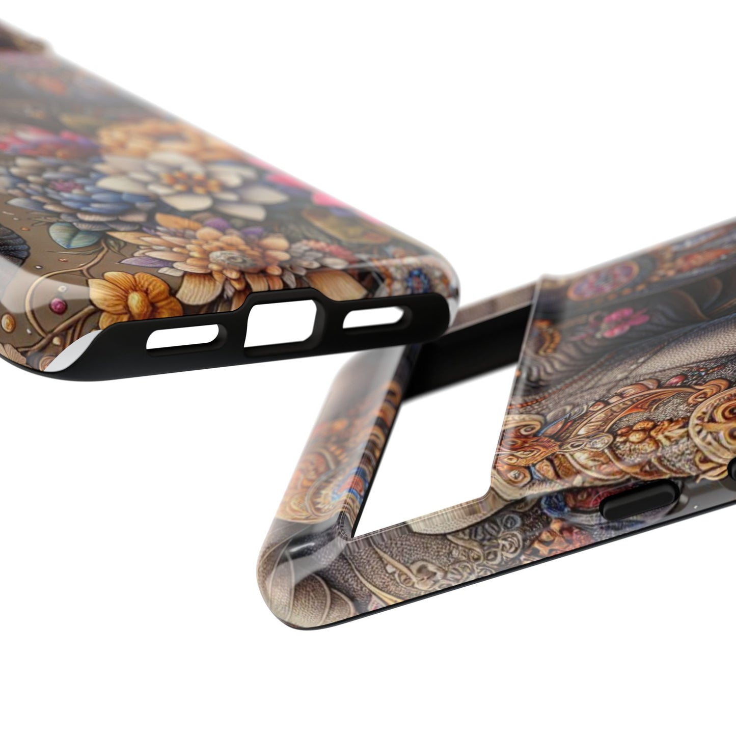 Royal Ornate Elephant Mobile Cover – Luxurious Bohemian Art
