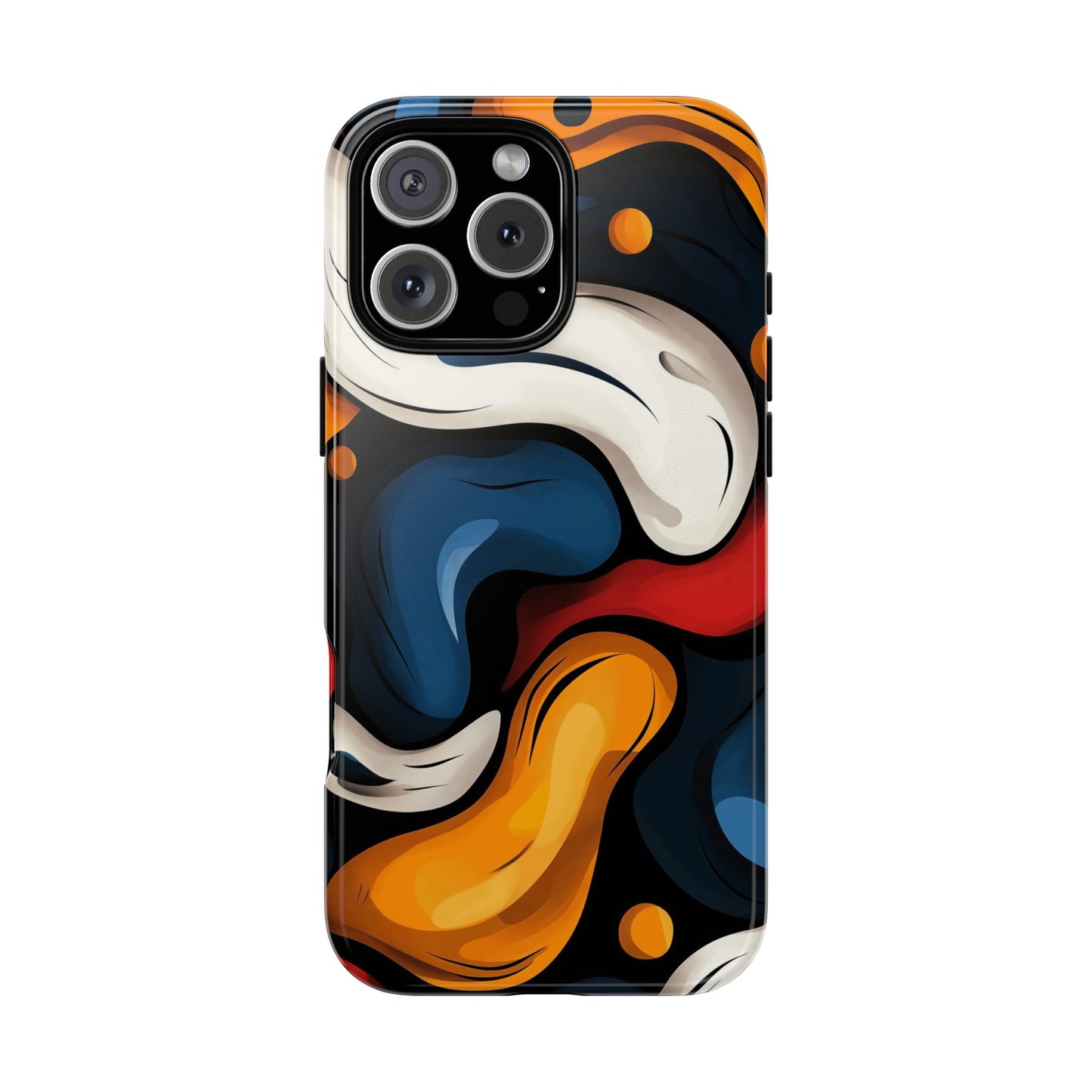 Liquid Pop Abstract Case – Bold Swirl Design for iPhone, Google Pixel & Samsung